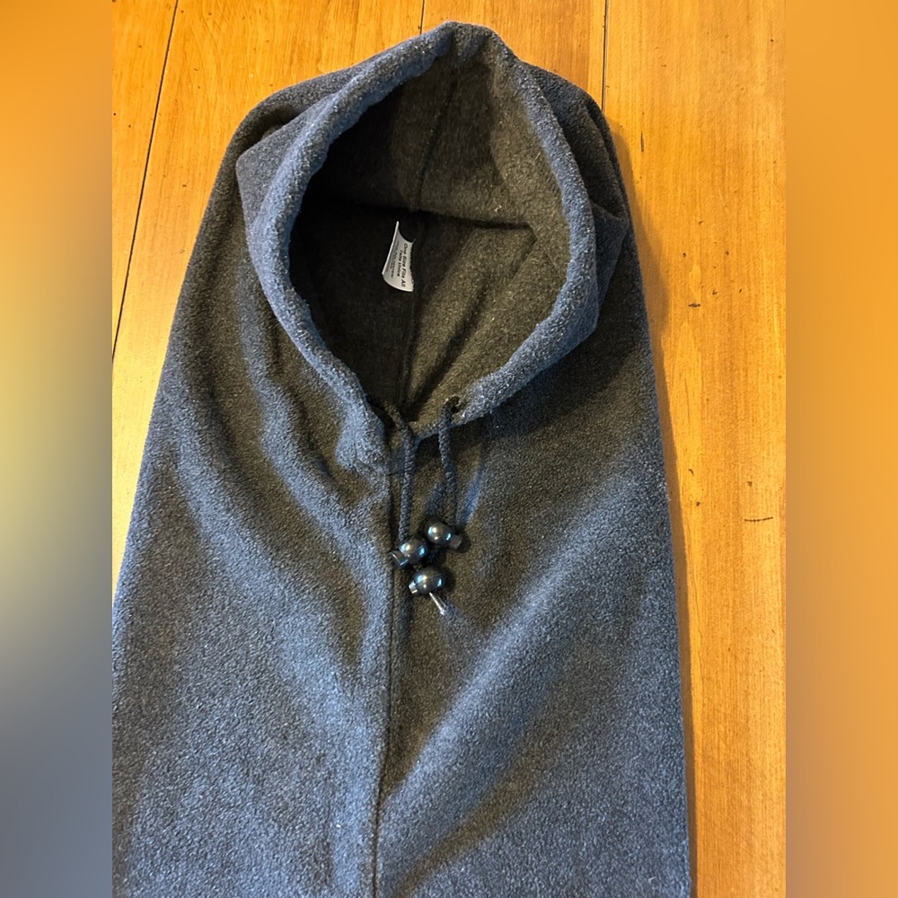 Gray unisex hood